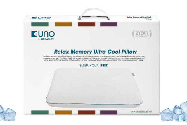 UNO� Relax Memory Ultra Cool Pillow, Pillow