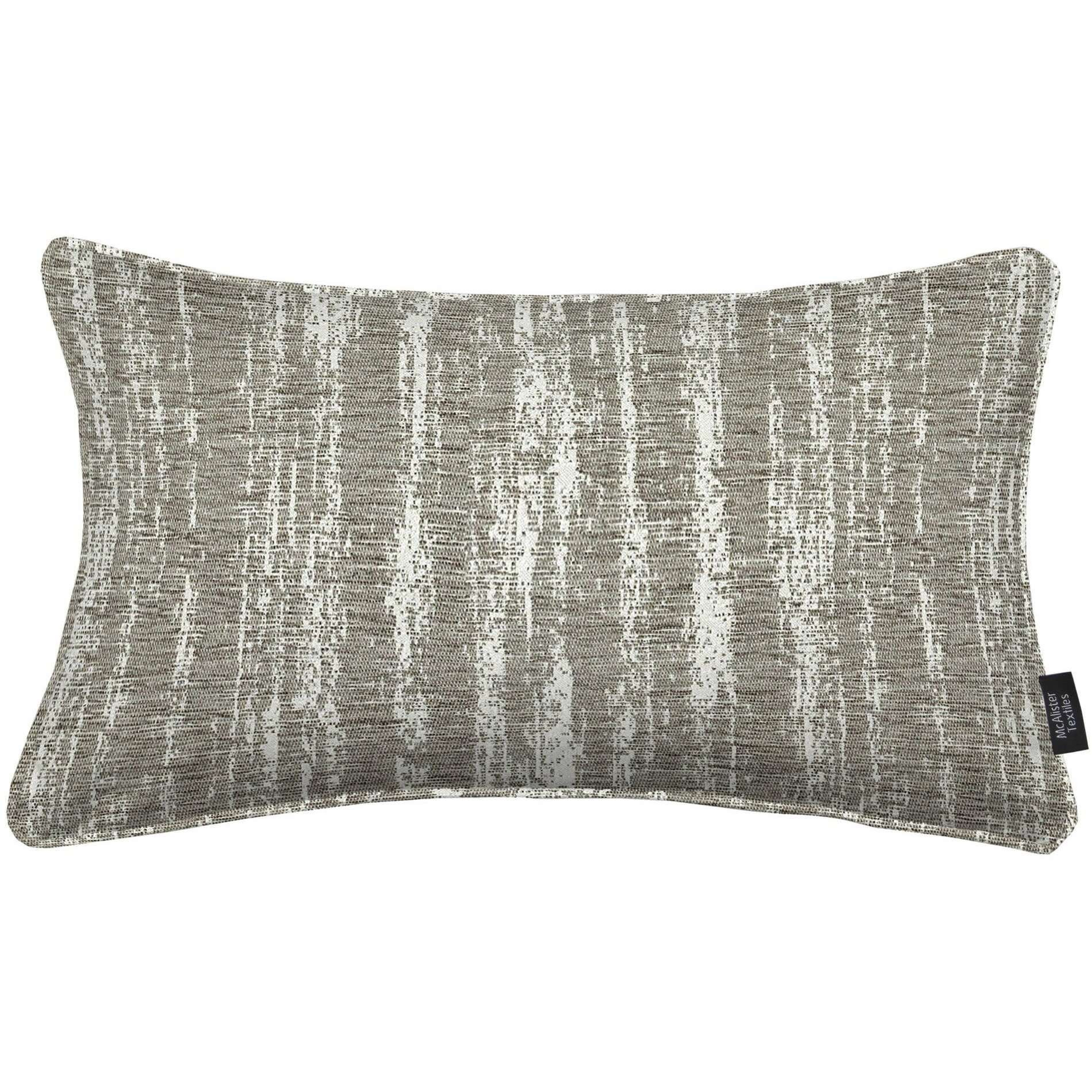 Textured Chenille Silver Grey Pillow, Polyester Filler / 50cm x 30cm