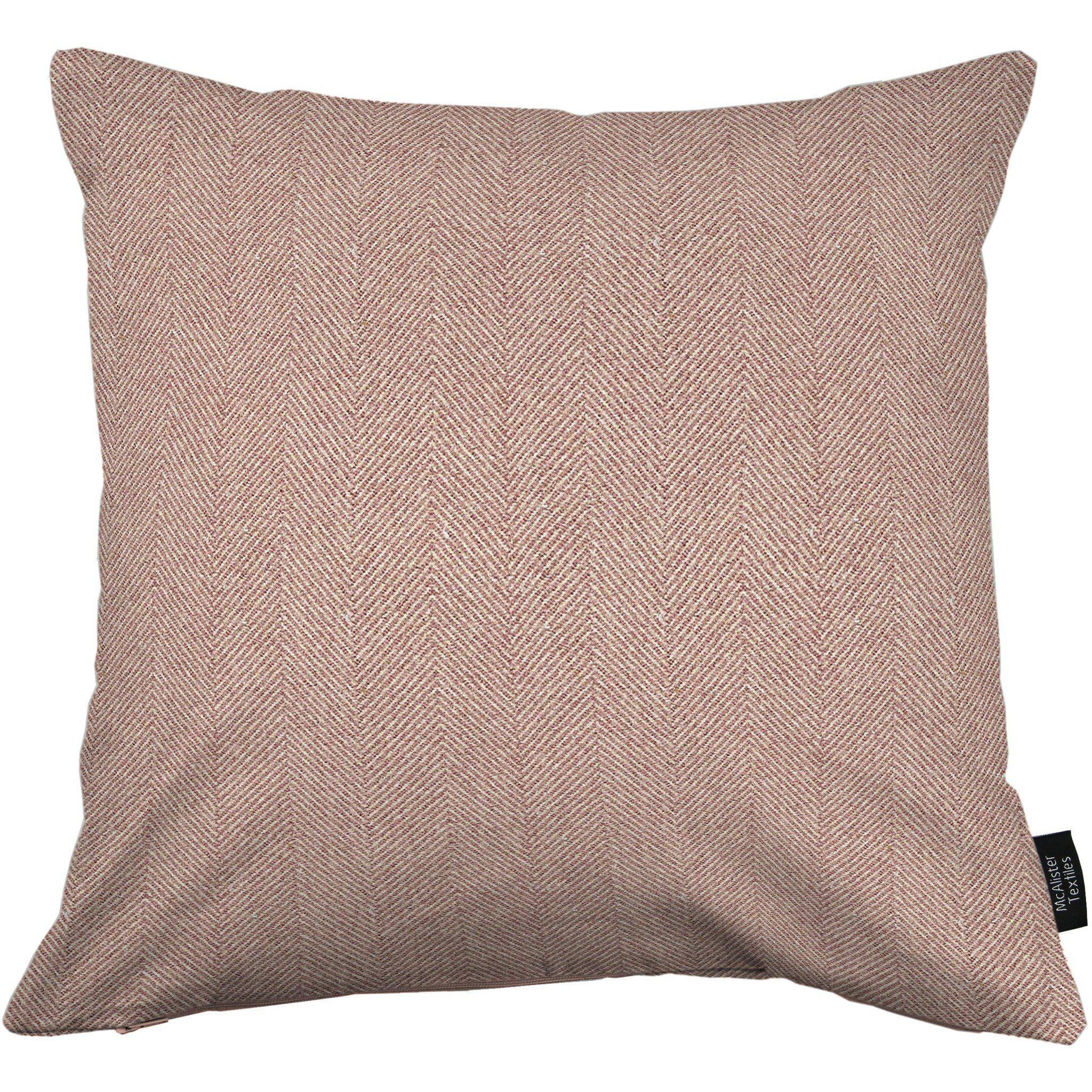Herringbone Lilac Purple Cushion, Polyester Filler / 60cm x 60cm