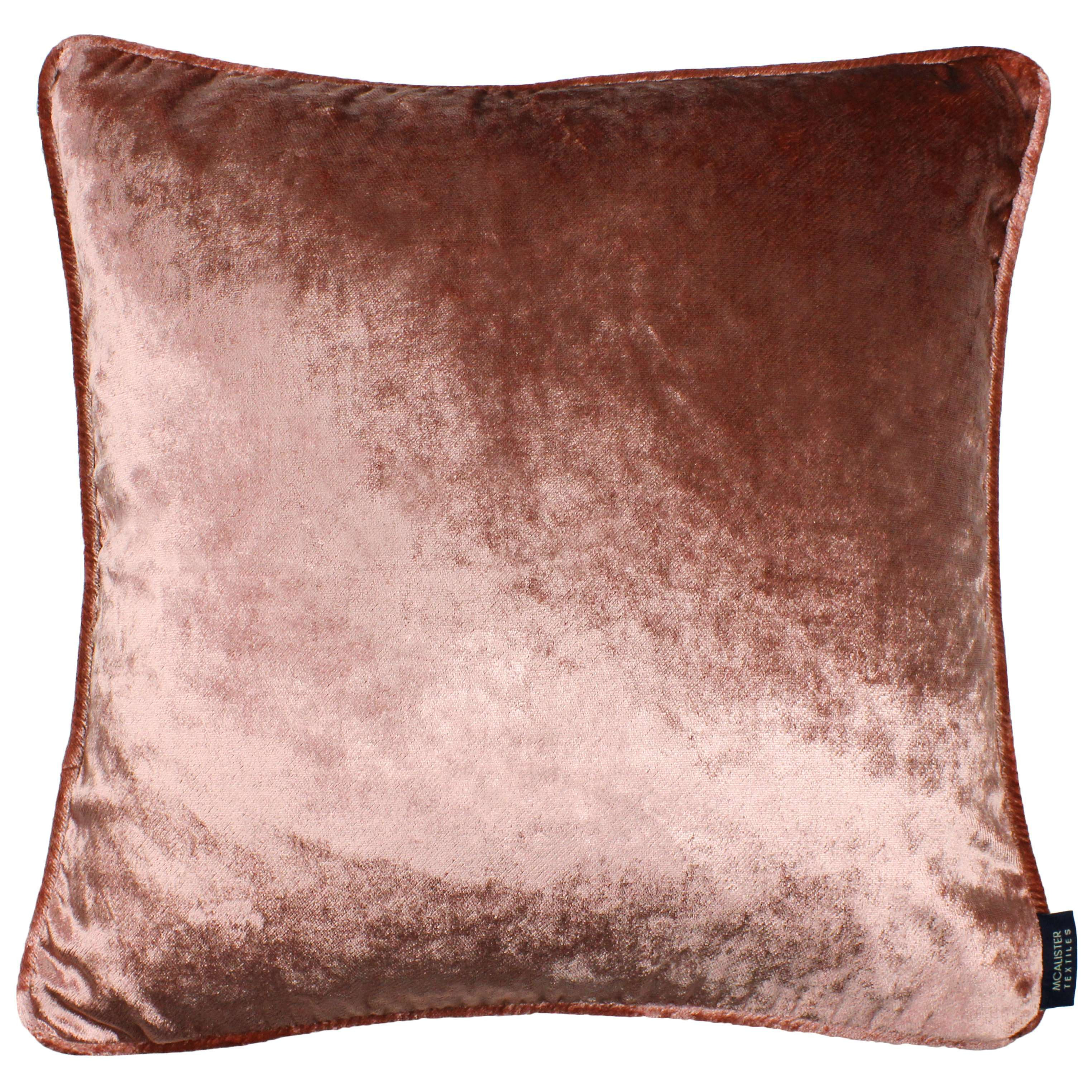 Rose Pink Crushed Velvet Cushions, Cover Only / 43cm x 43cm