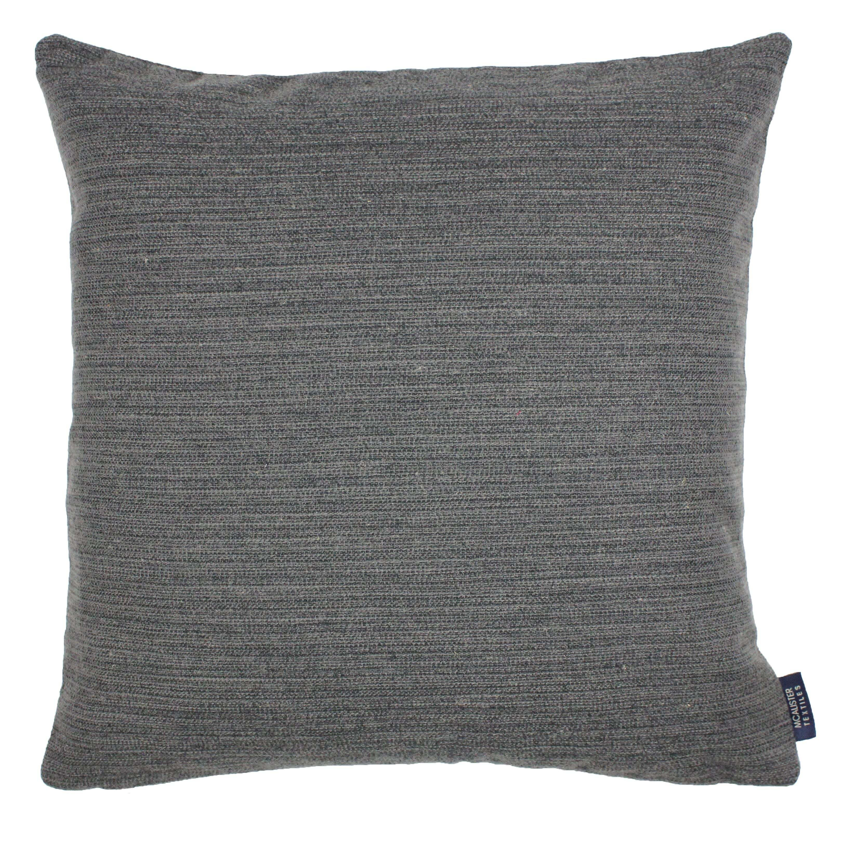 Hamleton Charcoal Grey Textured Plain Cushion, Cover Only / 49cm x 49cm