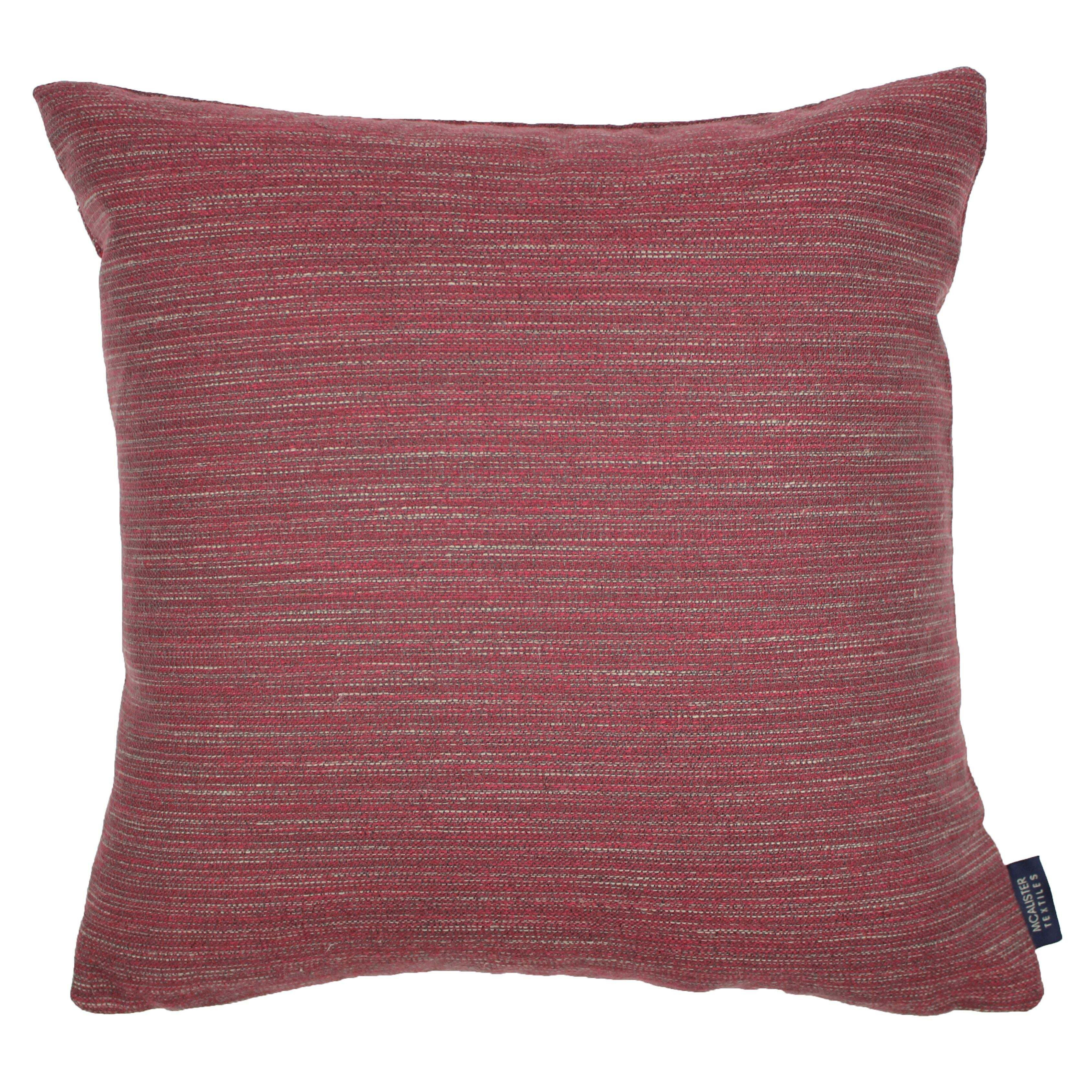 Hamleton Red Textured Plain Cushion, Cover Only 49cm x 49cm by