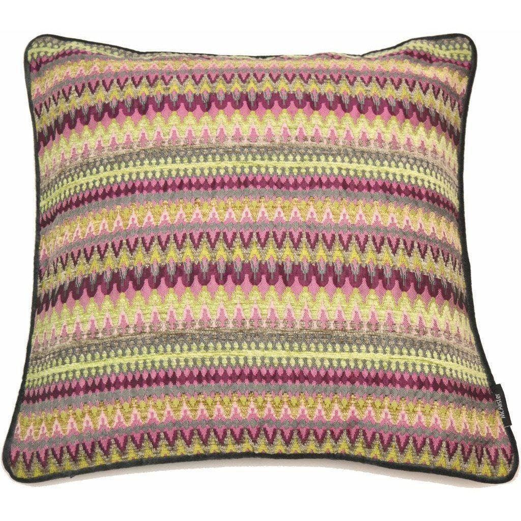 Curitiba Aztec Pink + Grey Aztec Cushion, Cover Only / 43cm x 43cm