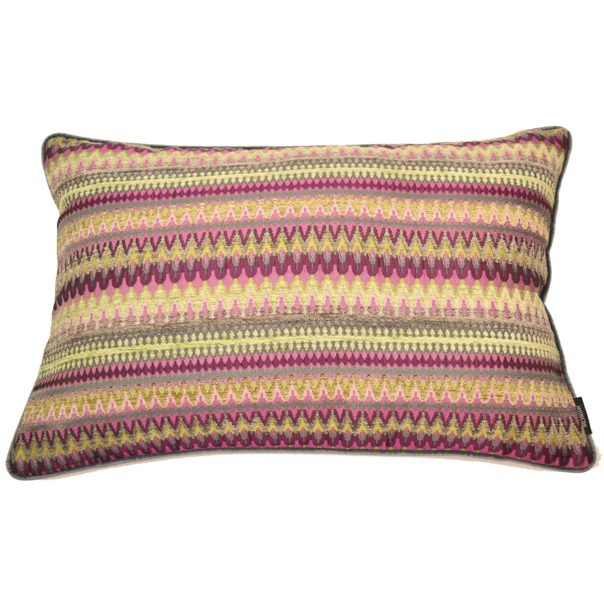 Curitiba Aztec Pink + Grey Aztec Cushion, Cover Only / 50cm x 30cm