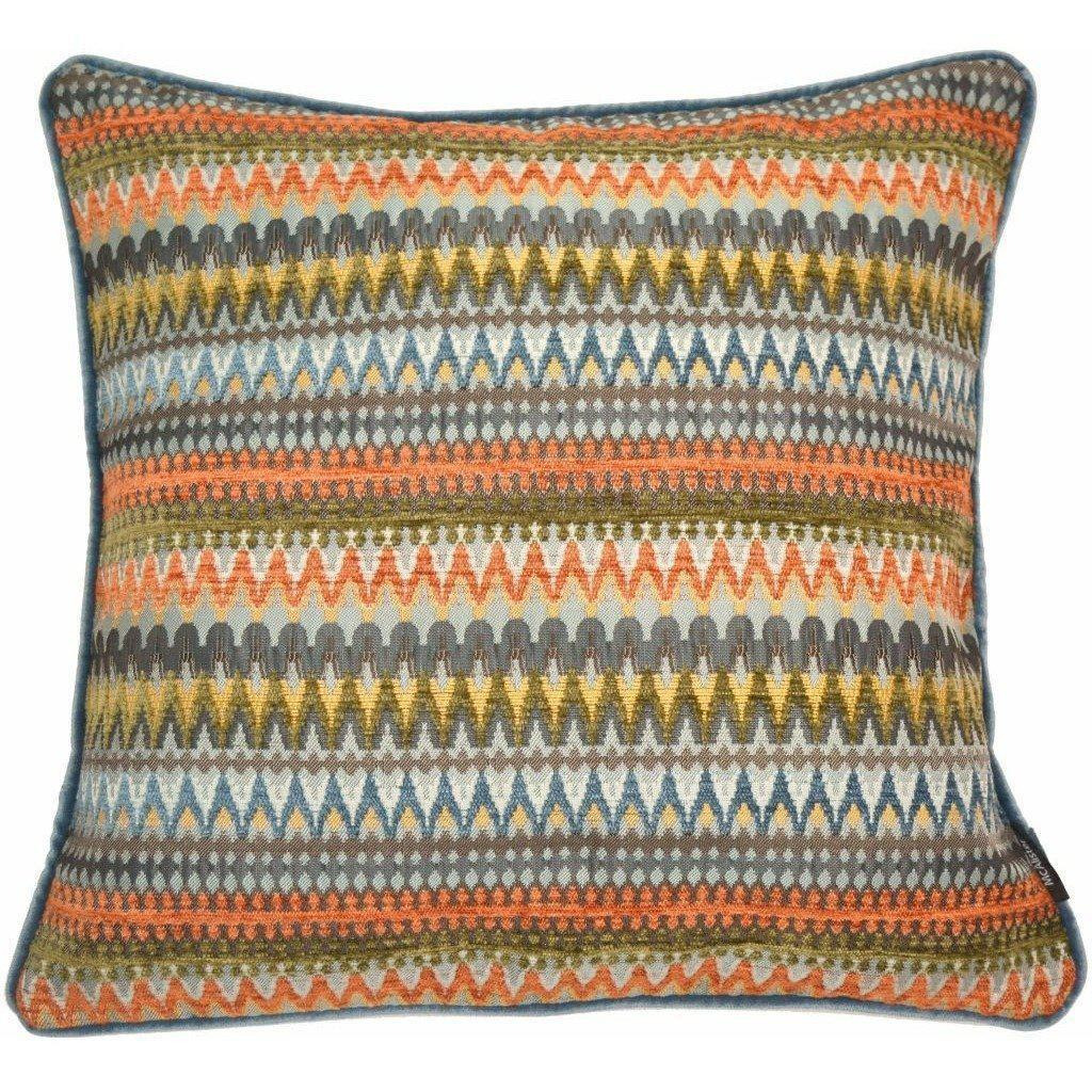 Curitiba Aztec Aztec Orange + Teal Cushion, Cover Only / 43cm x 43cm