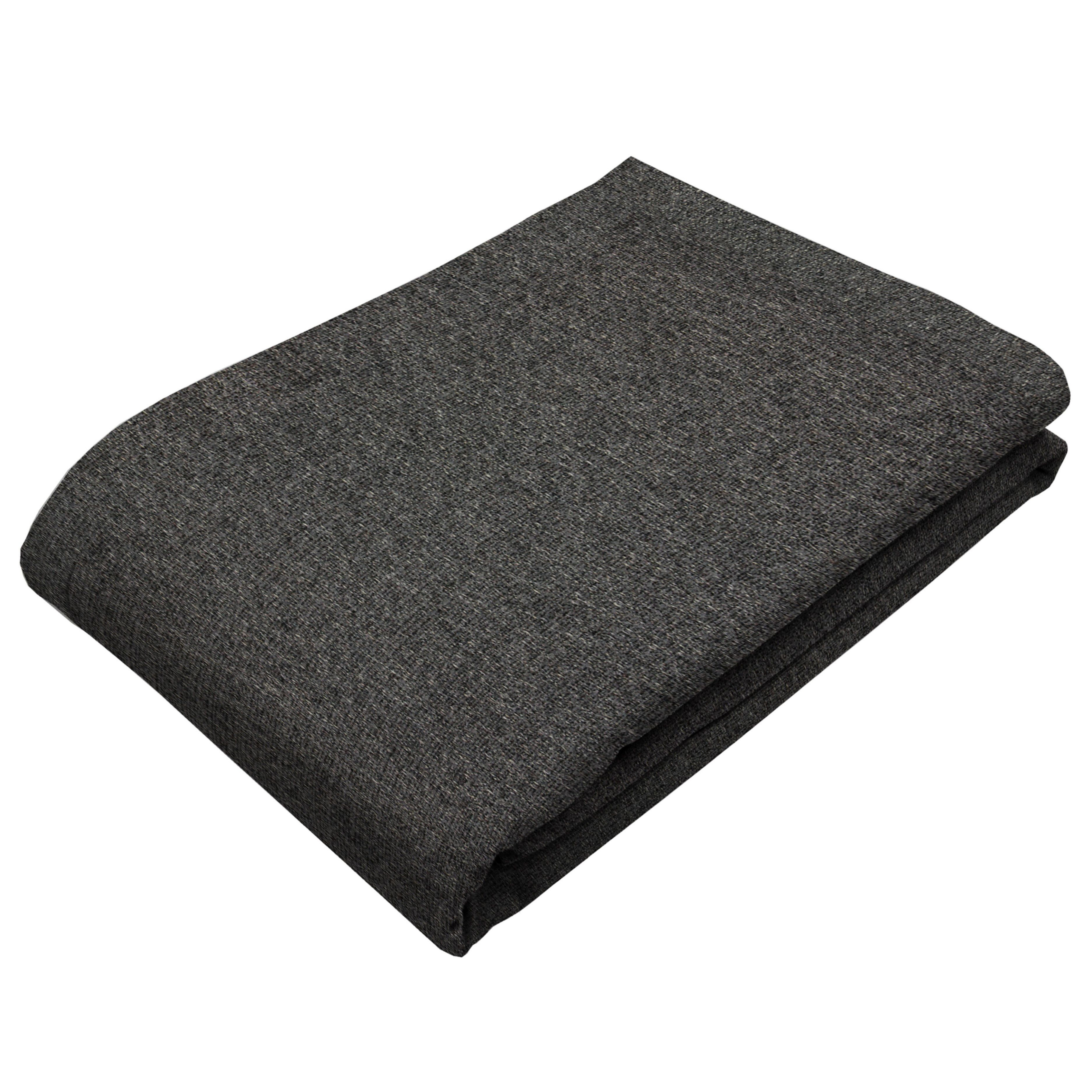Highlands Charcoal Grey Throws & Runners, Bed Runner (50cm x 240cm)