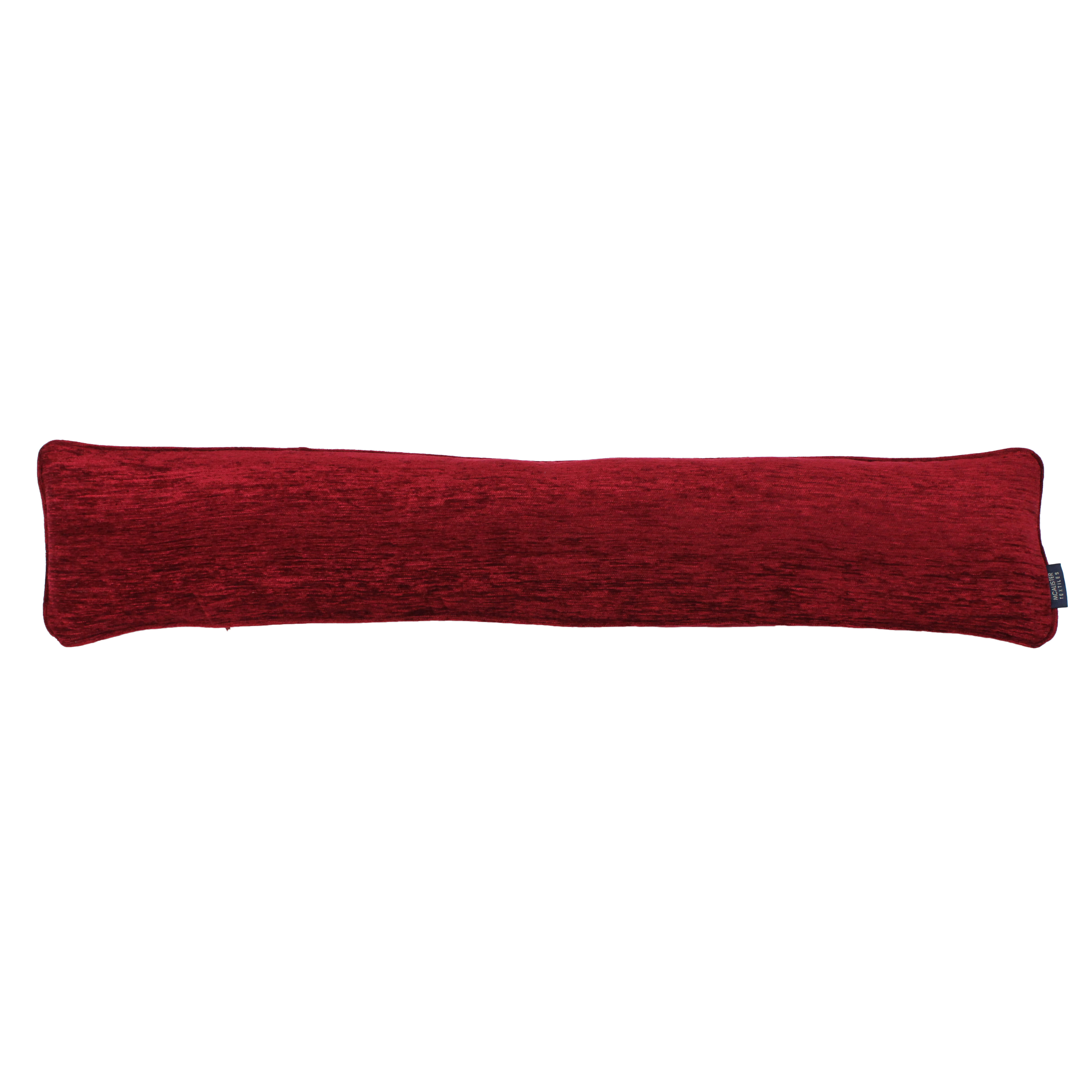 Plain Chenille Red Draught Excluder