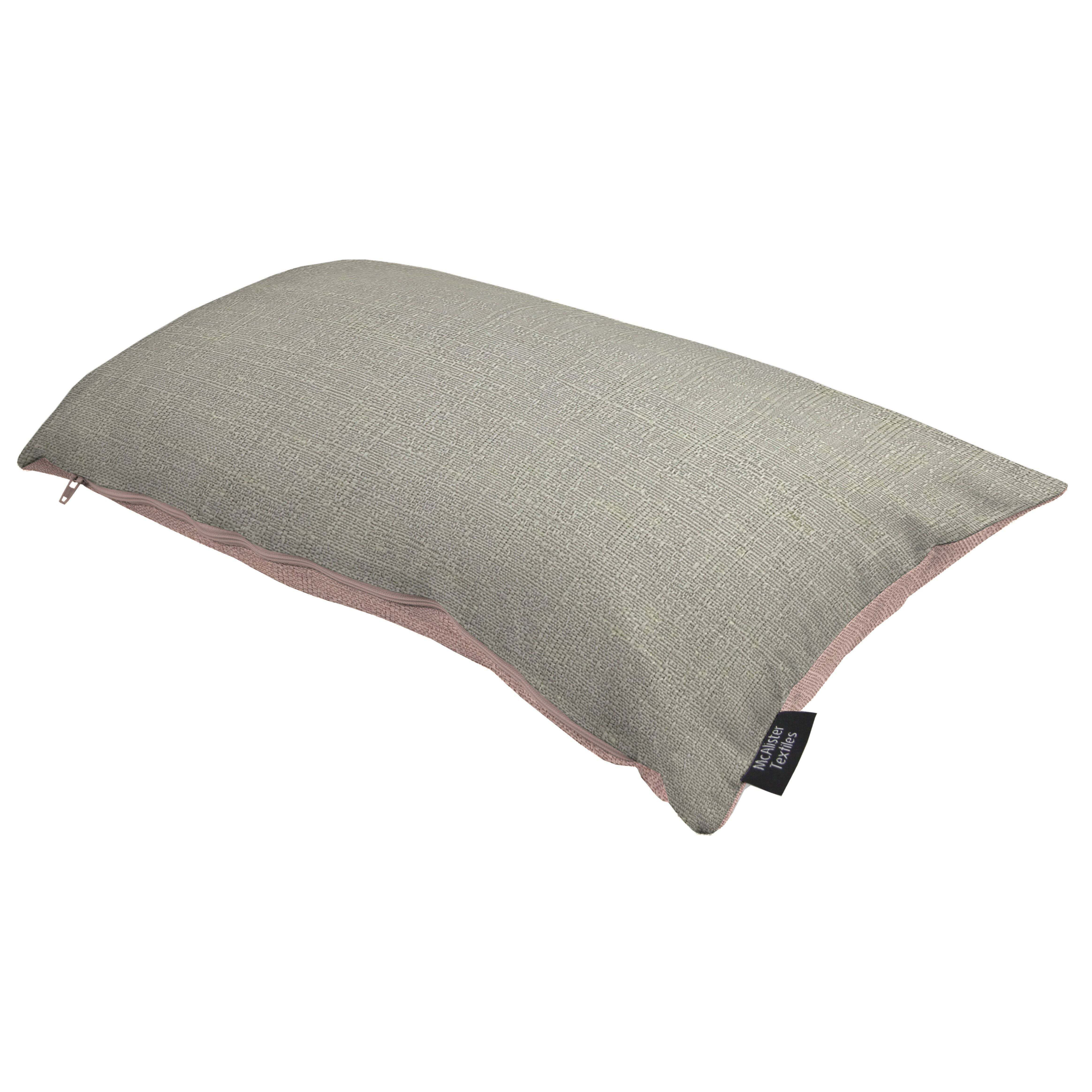 Harmony Dove Grey and Pink Plain Cushions, Cover Only / 50cm x 30cm