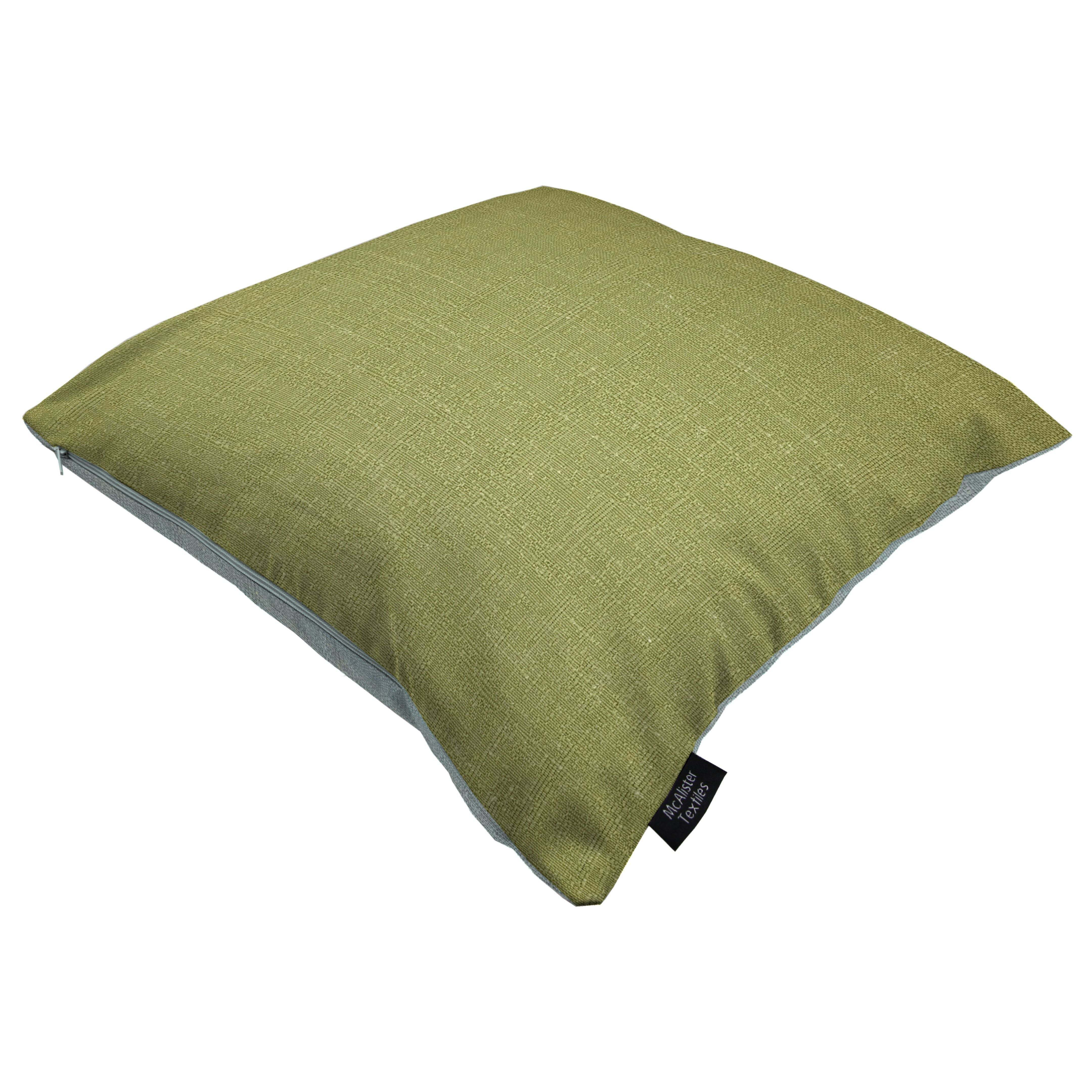 Harmony Sage Green and Duck Egg Plain Cushions, Cover Only / 43cm x 43cm