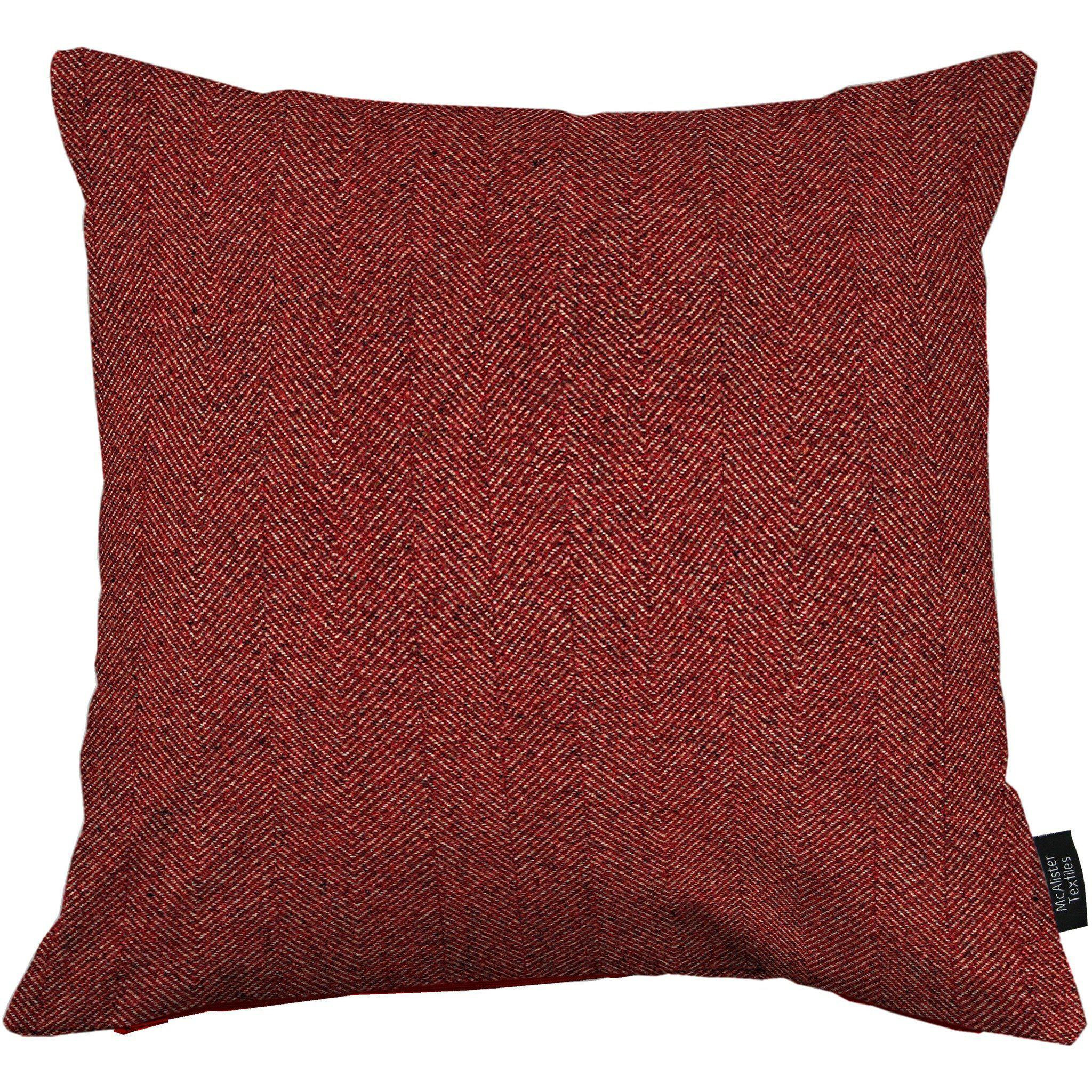 Herringbone Red Cushion, Cover Only / 43cm x 43cm