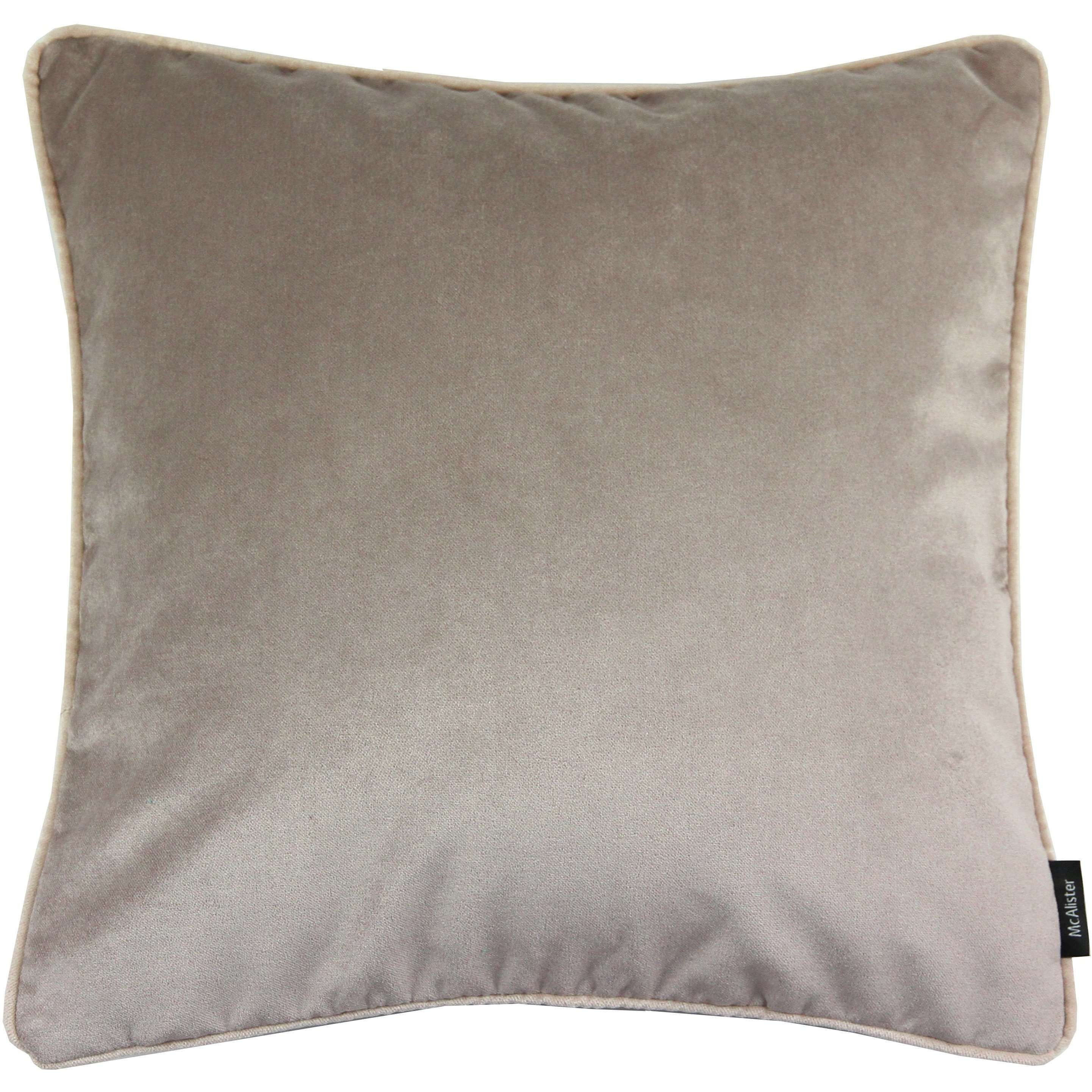 Matt Beige Mink Velvet Cushion, Cover Only / 43cm x 43cm