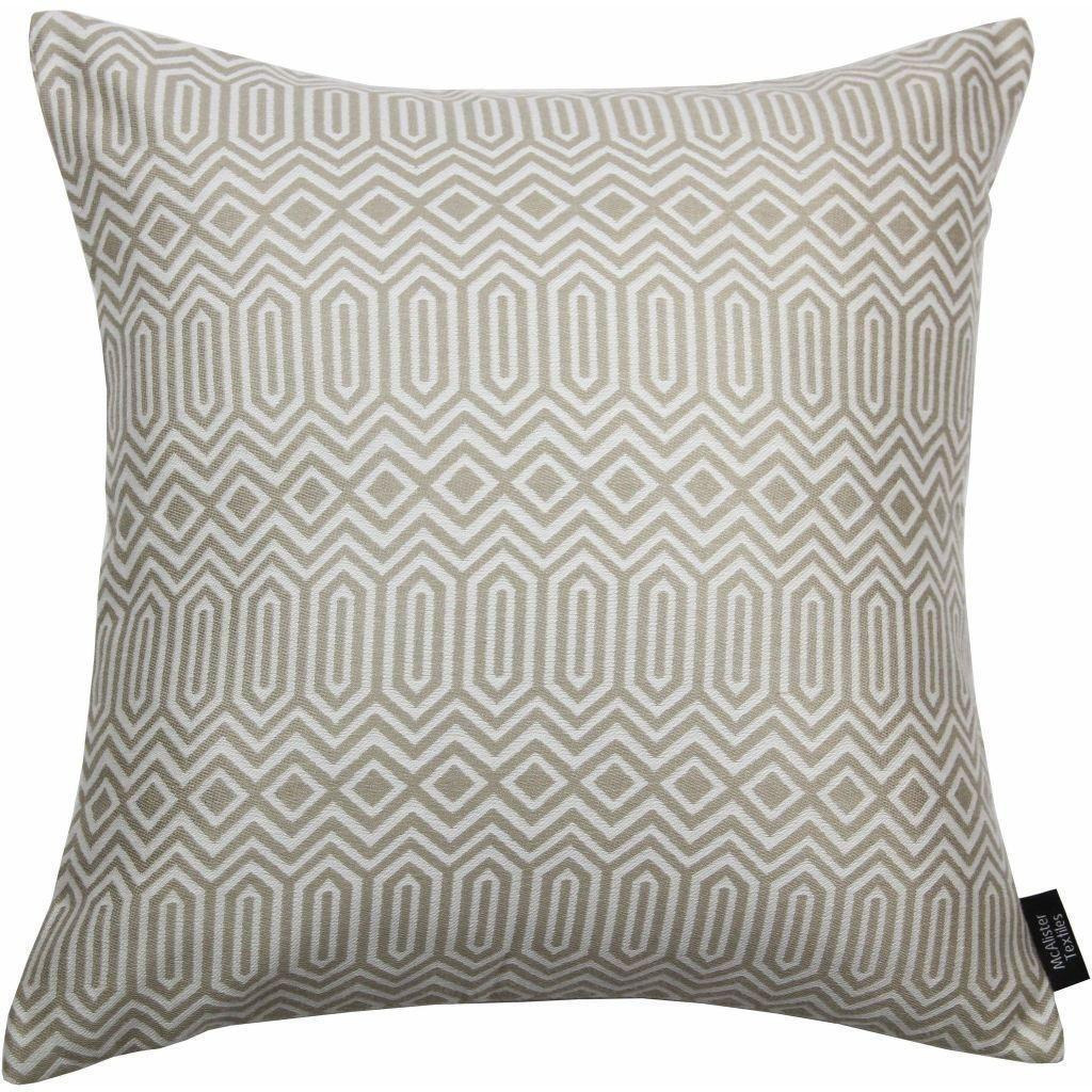 Colorado Geometric Taupe Beige Cushion, Cover Only / 43cm x 43cm