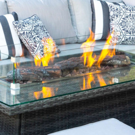 Ceramic Logs and Lava for Rectangle Firepit