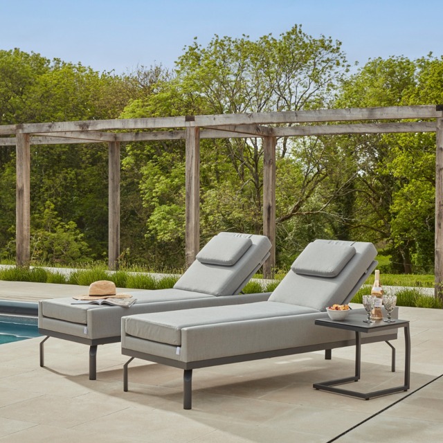 Garden Furniture Sun Lounger Chairs B&q B&q Padded Garden