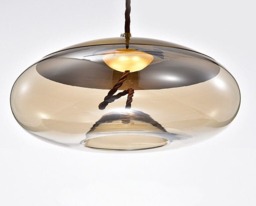 Disc Glass Hanging Ceiling Light - thumbnail 1
