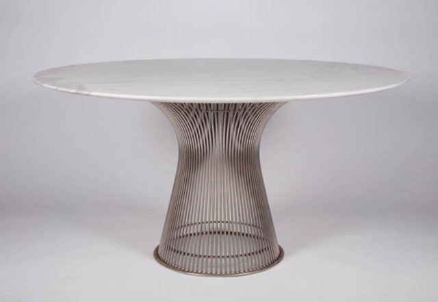 Warren Platner Style Sintered Stone Dining Table - image 1
