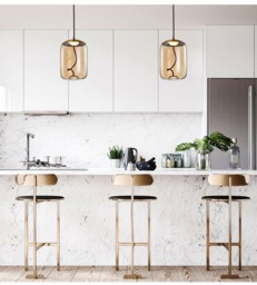 Tall Capsule Glass Hanging Ceiling Light - thumbnail 2