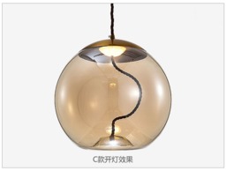 Globe Glass Hanging Ceiling Light - thumbnail 4