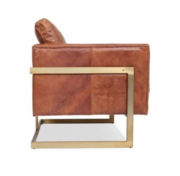 London Vintage Leather Armchair - thumbnail 4