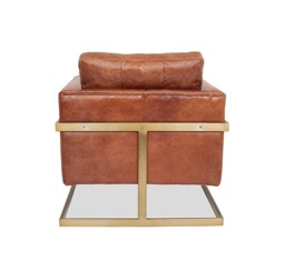 London Vintage Leather Armchair - thumbnail 5
