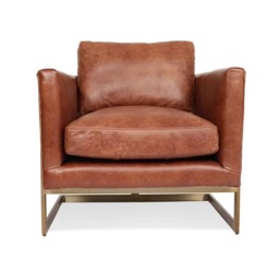 London Vintage Leather Armchair - thumbnail 3