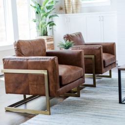 London Vintage Leather Armchair - thumbnail 6