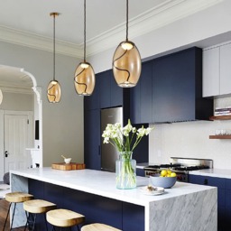 Oval Glass Hanging Ceiling Light - thumbnail 2