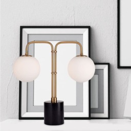 Double Globe Table Lamp - thumbnail 2