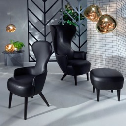 Tom Dixon Style Wingback Dining Chair - thumbnail 4