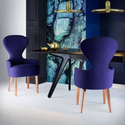 Tom Dixon Style Wingback Dining Chair - thumbnail 2
