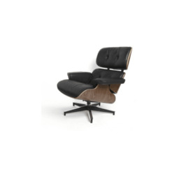 Eames Style Lounge Chair Only (Without Ottoman) – Black Knoll Style Legs - thumbnail 2