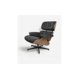 Eames Style Lounge Chair Only (Without Ottoman) – Black Knoll Style Legs - thumbnail 3