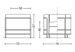 LC2 Armchair - thumbnail 4