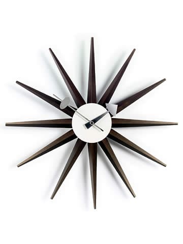 George Nelson Style Sunburst Wall Clock - image 1