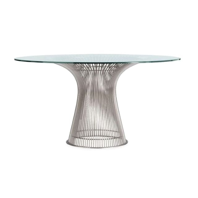 Warren Platner Style Glass Dining Table - image 1