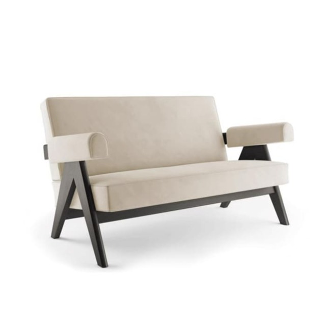 Pierre Jeanneret Style Loveseat - image 1