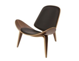 Wegner Style Shell Chair - thumbnail 2