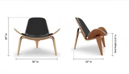 Wegner Style Shell Chair - thumbnail 3