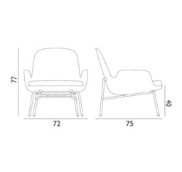 Era Low Back Lounge Chair - thumbnail 6