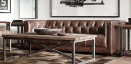 Savoy Vintage Leather 3 Seater Sofa - thumbnail 2