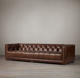 Savoy Vintage Leather 3 Seater Sofa - thumbnail 3