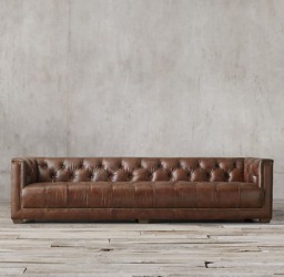 Savoy Vintage Leather 3 Seater Sofa - thumbnail 4