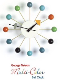 George Nelson Style Ball Wall Clock - thumbnail 2