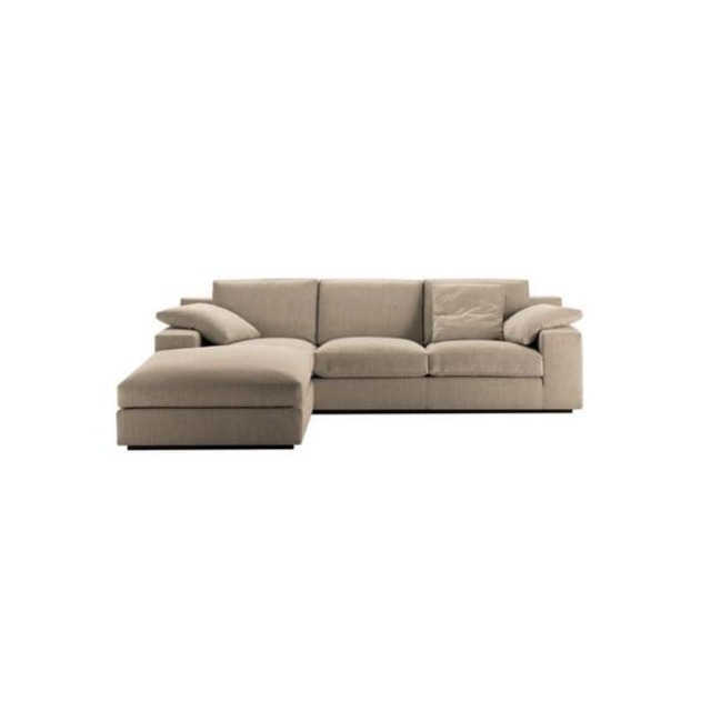 Fabric L-Shaped Sofa - image 1