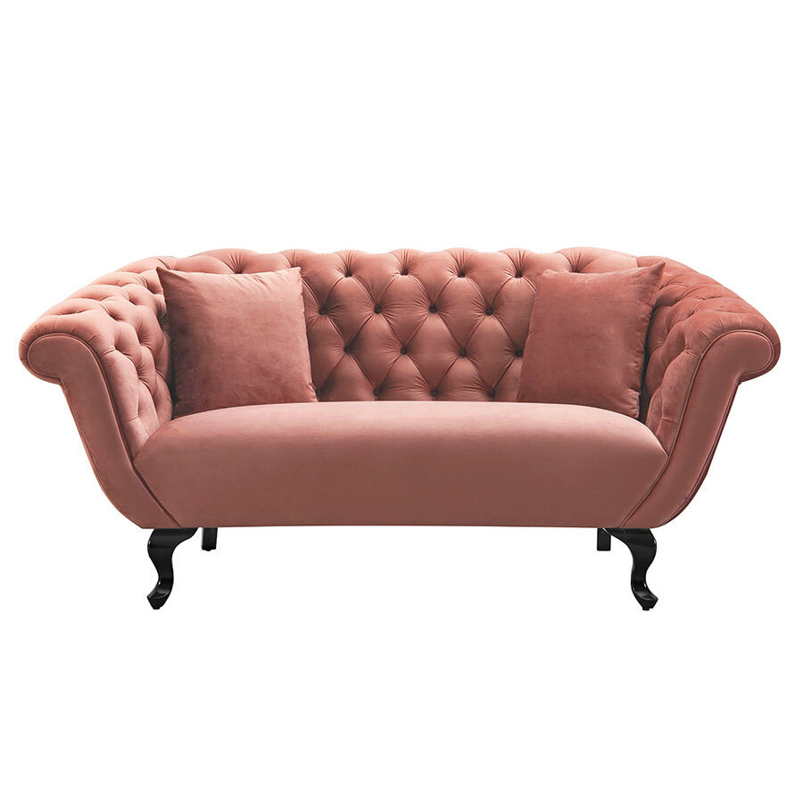 Ramona Two Seat Sofa - Blush Pink