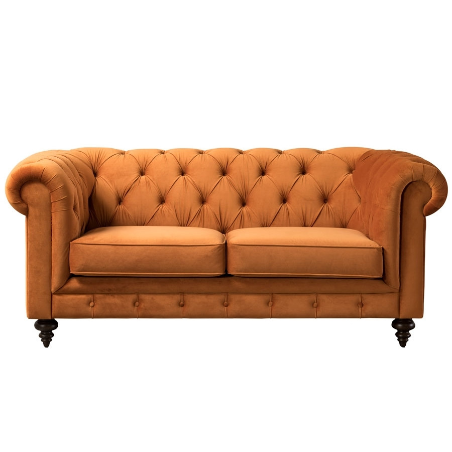 Monty Two Seat Sofa - Pumpkin