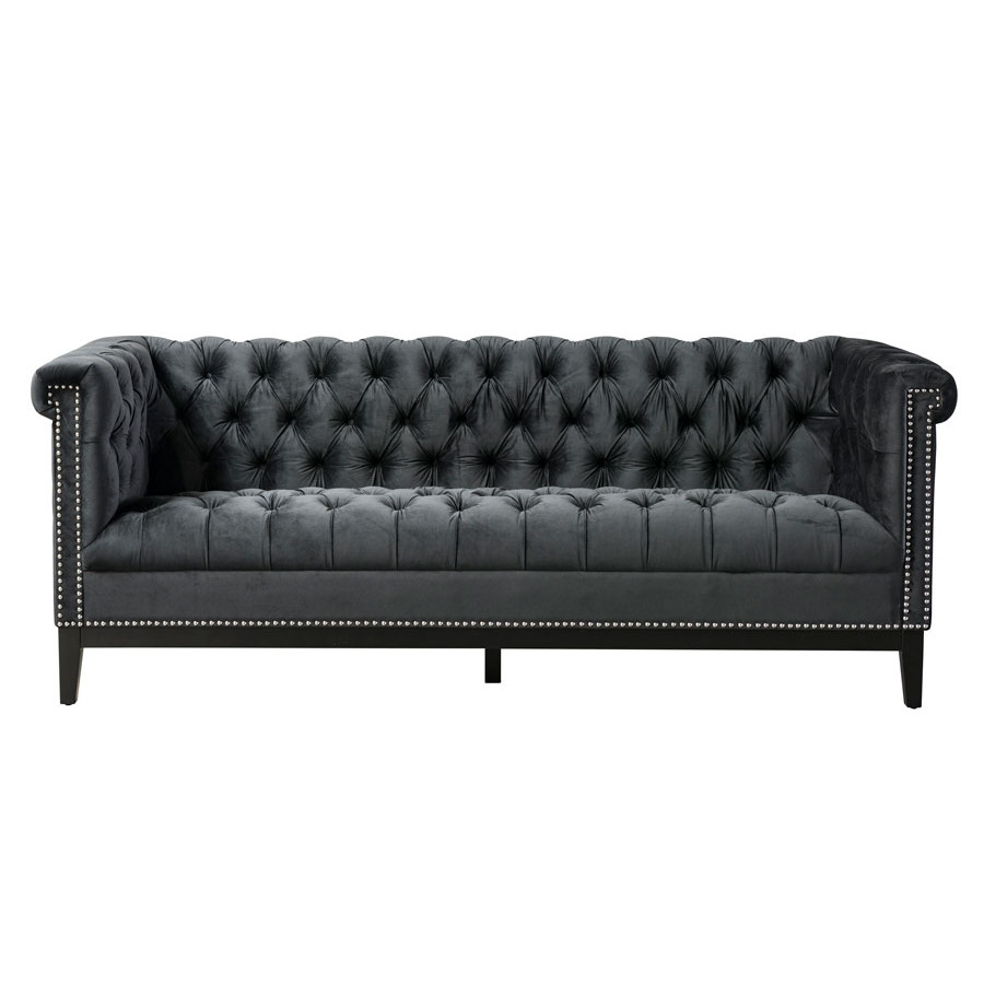 Bergmann Three Seat Sofa  – Black