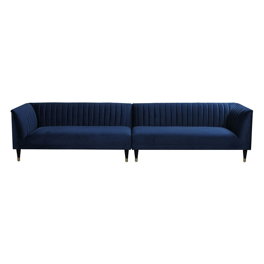 Baxter Six Seat Sofa – Navy Blue