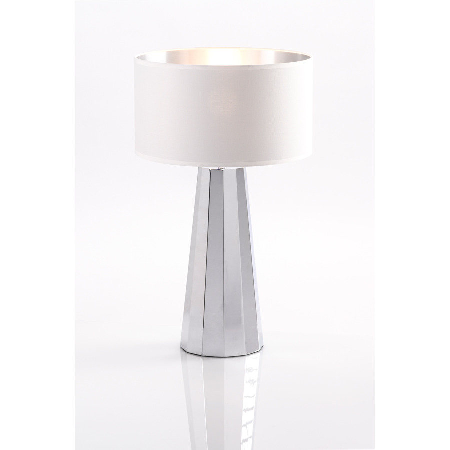 Docena Table Light White / Silver