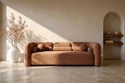 Munich Three Seat Sofa - Terracotta - thumbnail 8